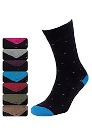 7 Pairs of Freshfeet™ Cotton Rich Embroidered Socks with Silver Technology