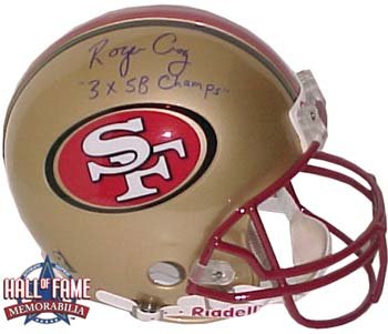 Roger Craig Autographed/Hand Signed 49ers Full Size Pro Helmet with 3X SB Champs Inscription