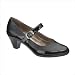Women's City Block Mary Jane in Black Vitello / Patent