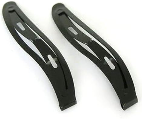 12x 6cm Black Women Girl Curved Line Clips Alloy Hair Clip Finding Tool DIY NEW