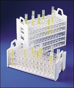 Stack Rack®Test Tube Rack 21-25mm White, Qty of 2