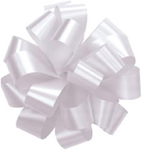 Pom Pom - Pull Out Bows 5 Inch White Pkg/10