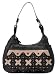 Embassy Italian Stone Design Genuine Leather and Suede Purse with Xs Design