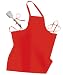 Colors Standard Bib Aprons, Red, One Size