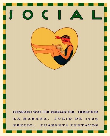 12x18 Cuban 1930 Deco poster