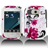 Premium - Pantech P9020/Pursuit Red Flower on White Cover - Faceplate - Cas ....