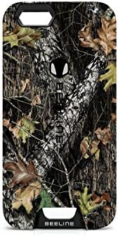 Beeline Cell Phone Protective iPhone 6+/6S+ Case w/ 30" Retractable Carabiner (Mossy Oak Break Up)