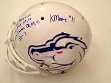Autographed Moore Helmet - Kellen Boise State Broncos Full Size Pro Stats Loaded Ncaa - Autographed NFL Helmets