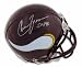 Autographed Chuck Foreman Minnesota Vikings Mini Helmet Inscribed 5X PB