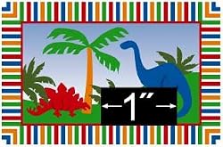 1:24 Scale Dinosaur Rug Dollhouse Miniature