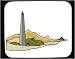 Mouse Pad with Africa, obelisk, remains, architectural, Egypt, ruins, Middle East, construction, structure, sand, building