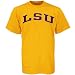 NCAA LSU Tigers Gold Arch Logo T-shirt