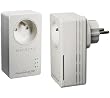 Netgear XAVB1601-100FRS Pack de 2 adaptateurs CPL Ethernet Powerline 200 Mbit/s Nano Avec prise femelle integr�e Homeplug AV 1 port