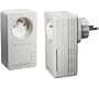 Netgear XAVB1601-100FRS Pack de 2 adaptateurs CPL Ethernet Powerline 200 Mbit/s Nano Avec prise femelle integr�e Homeplug AV 1 port