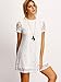 ROMWE Women's Short Sleeve Summer Lace Dress