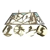 Meyda Tiffany 23746 33 Inch X17 Inch Ski Theme Oblong Pendant A C by Ski