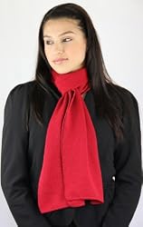 Handmade Ultra Thin Alpaca Natural Fiber - Featherweight Collection - Traditional Red (Gift Idea for Men and Women)