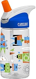 CamelBak Kid's Eddy Water Bottle, Atomic Robots, .4-Liter
