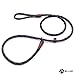 Max and Neo Rope Slip Lead Reflective 5 Foot - We Donate a Leash to a Dog Rescue for Every Leash Sold (BLACK, 5FT X 1/2