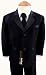 New Boys Usher with Tie Tuxedo Suit Tux Set Black From Baby to Teen (5)