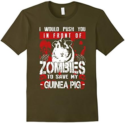 Men's Guinea Pig Shirt  Small Olive