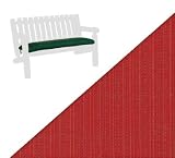 42 Natural Cedar Outdoor Patio Bench or Swing Cushion - Crimson Red