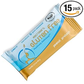GO MACRO® MACROBARS® Gluten Free Peanut Protein, 2.3 Ounce Units (Pack of 15) by GO MACRO