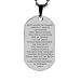 Dog Tag Anhänger klein mit individueller Wunschgravur, von International Connection