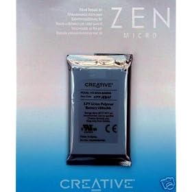 GENUINE CREATIVE ZEN MICRO & MICRO PHOTO BATTERY