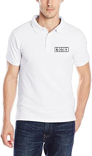The Chemistry Of Bacon Funny Men Polos Shirts V Neck