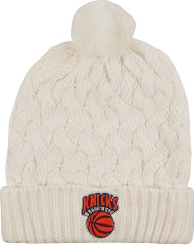 New York Knicks Women's '47 Brand White Snow Angel Knit Hat