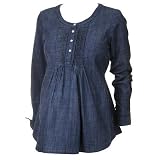 POLARN O. PYRET Denim Look Maternity Blouse