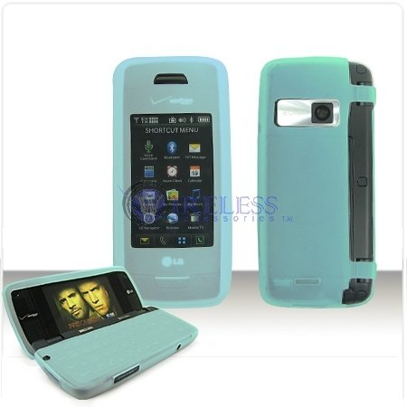 LG Voyager VX10000 PREMIUM Trans. Light Blue Silicon Skin Case
