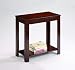 Accent Tables | End Tables | Living Room End Tables | Small End Tables | Cherry End Tables | Discount End Tables | Espresso End Tables | End Tables with Storage | Side Tables - Pierce Espresso Chairside Table . Small Storage End Table