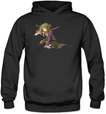 ZhengLu Women's Kagerou Project Tsubomi Kido Hoodied Sweatshirt Size L Black