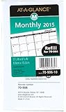 AT-A-GLANCE Monthly Planner Appointment Book Refill for 70-064 2015, 3.25 x 6.12 inches (70-906-10)