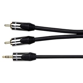 Peerless 2m 3.5mm Plug to 2xRCA Plugs