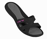 Arena Damen Badeschuhe Athena,  black, deepgrey, fuchsia (55), 39 / UK 5-6, 80680