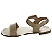 Anna Covina-8 Women's Basic Round Toe Ankle Strap Flat Heel Sandal Shoes