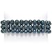 HinsonGayle Triple Strand 7-8mm Black Baroque Pearl Bracelet