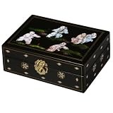 Children Lacquer Jewelry Box - Black