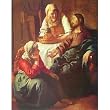 Jan Vermeer van Delft (Christ with Mary and Martha) Art Poster Print - 11x17