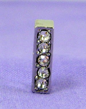 I Letter 10mm Slide Charm for Personalized Bling Dog Collar