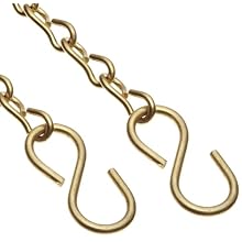 Dixon CH-B-6 Brass Cam and Groove Hose Fitting, Jack Chain with S-Hook, 6" Length