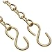 Dixon CH-B-6 Brass Cam and Groove Hose Fitting, Jack Chain with S-Hook, 6" Length