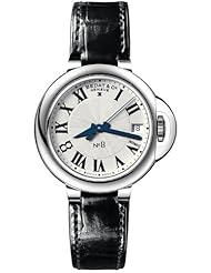 Bedat No. 8 Silver Dial Black Alligator Leather Ladies Watch 828.010.600