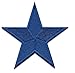 Iron On Patches - Blue Star Patch Iron On Patch Embroidered Applique Star S-50