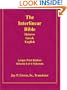 Larger Print Interlinear Hebrew Greek English Bible, Volume 3 of 4 Volumes