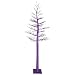 6' Purple Glitter Metallic Artificial Christmas Display Tree