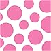 Creative Converting Celebrations 16 Count Chevron and Polka Dots Lunch Napkins, Candy Pink